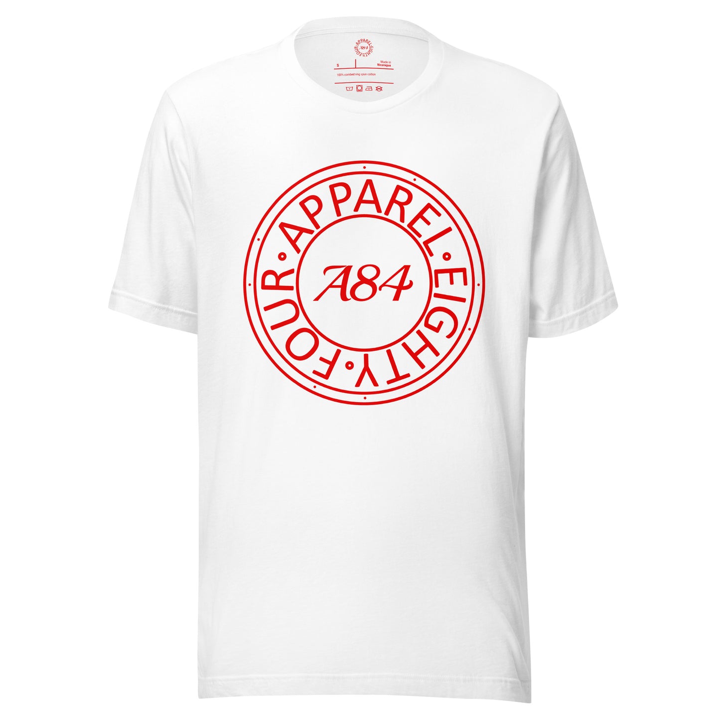 A84 Signature T | White and Red