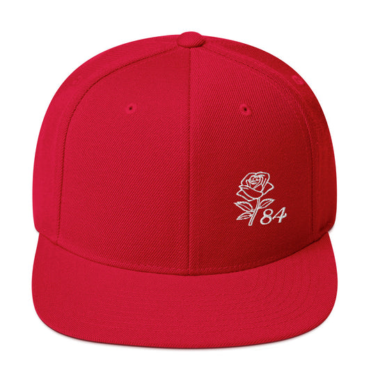 Da Rose84 Snapback - Red & White