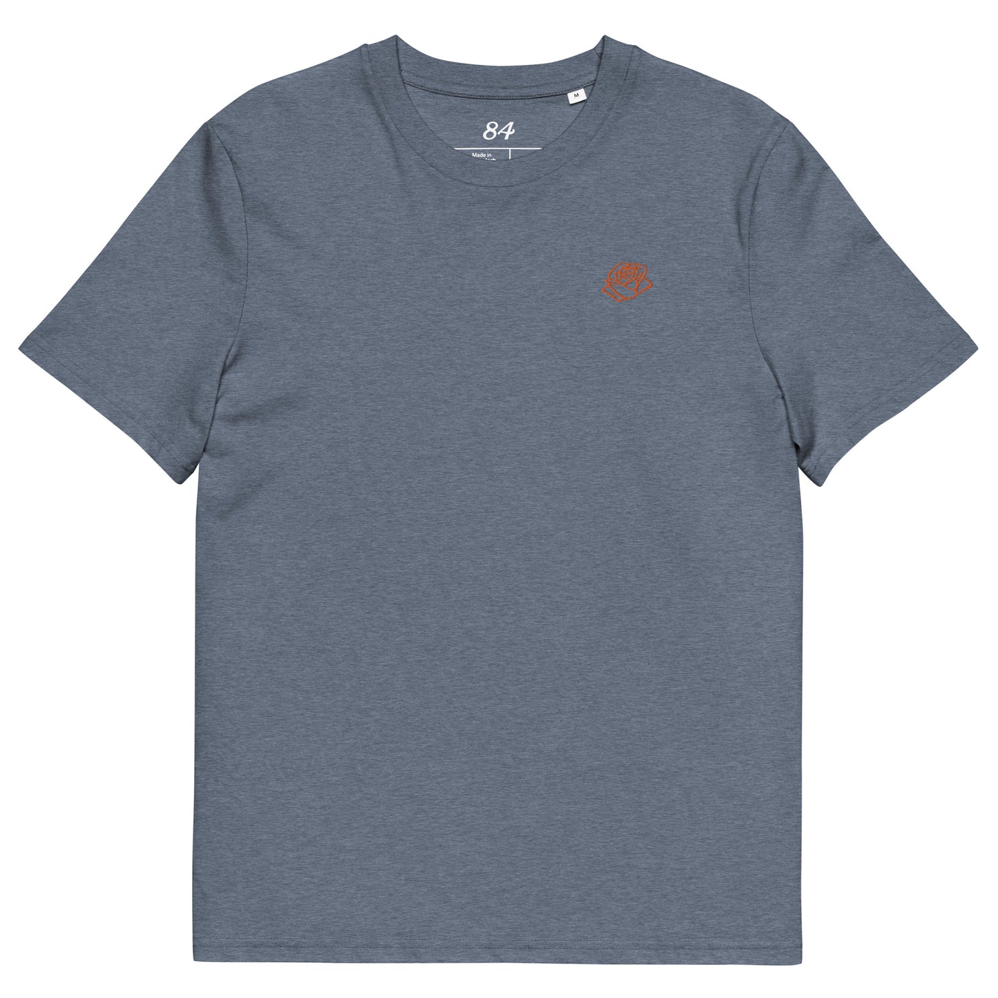 Rose84 Heather blue and Orange Tee