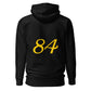 Da Rose84 Unisex Hoodie - Black & Yellow