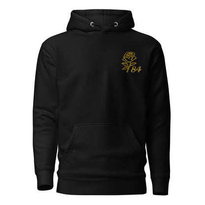 Da Rose84 Unisex Hoodie - Black & Yellow