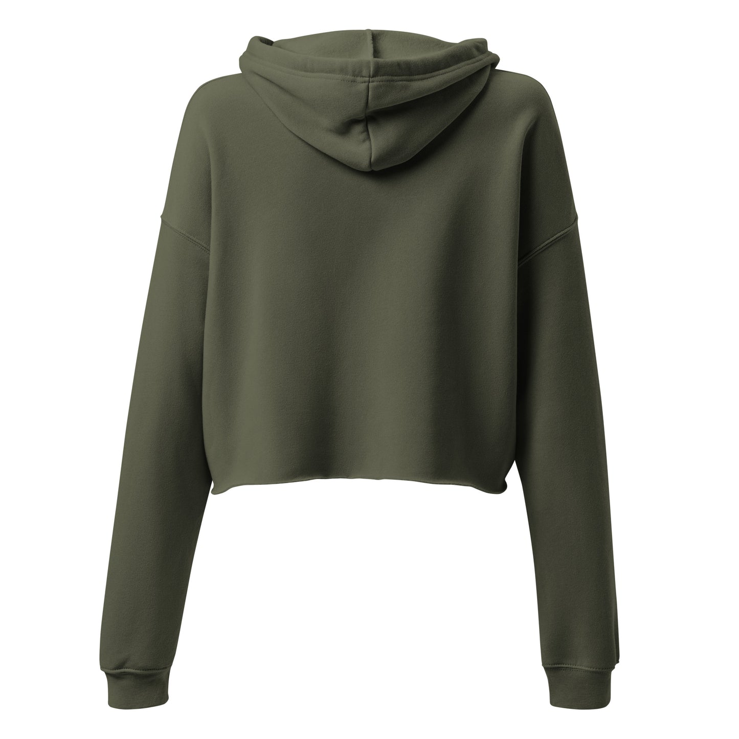 Bold 84 - Military Green & Orange cropped hoodie