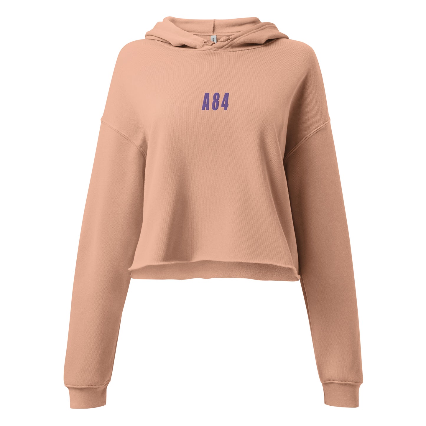 Bold 84 - Peach & Purple cropped hoodie