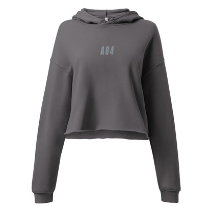 Bold 84 - Grey & Grey cropped hoodie